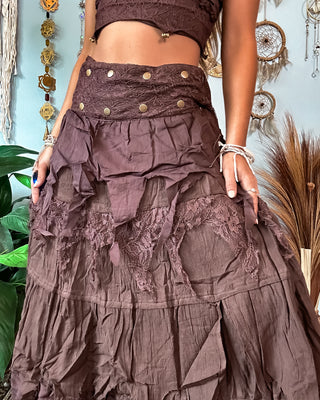 COVEN WRAP SKIRT - EARTH