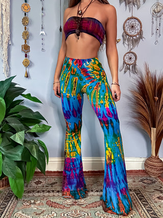 (PRE ORDER) AURORA FLARE PANTS - TURQUOISE