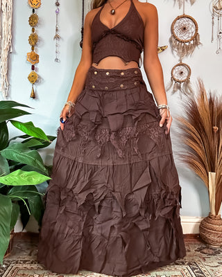 COVEN WRAP SKIRT - EARTH