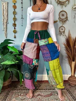 WOODLAND HAREM TROUSERS - FOREST RAINBOW