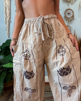 LOUKA HAREM TROUSERS - SAND