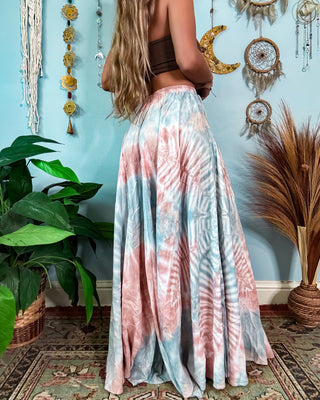 KACHINA WIDE LEG TROUSERS - PASTEL SKIES