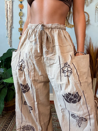 LOUKA HAREM TROUSERS - SAND