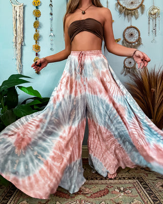 KACHINA WIDE LEG TROUSERS - PASTEL SKIES