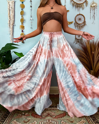 KACHINA WIDE LEG TROUSERS - PASTEL SKIES