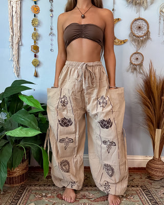 LOUKA HAREM TROUSERS - SAND