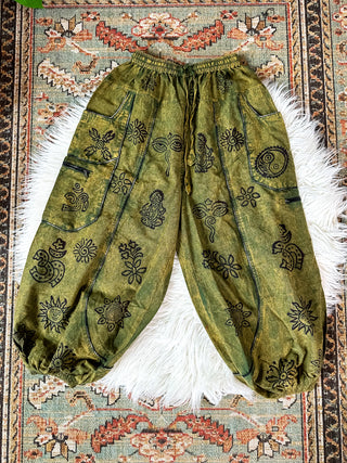 CELESTIA HAREM TROUSERS - FOREST