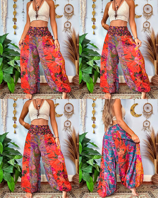 CORDELIA PATCHWORK HAREM TROUSERS