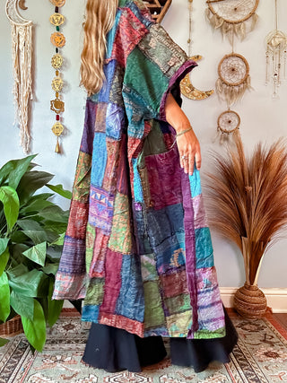 WOODLAND PATCHWORK DUSTER - COOL TONED