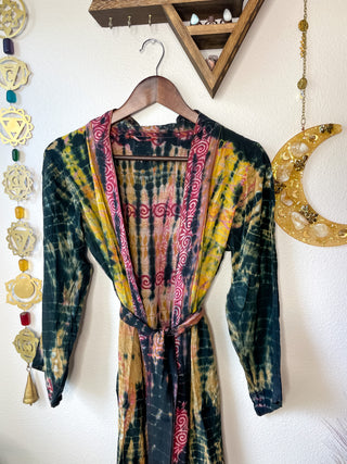 OOAK TIE DYE PATCHWORK KIMONO