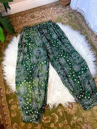 CELESTE HAREM TROUSERS - GREEN