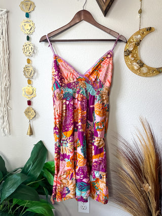 PSYCHEDELIC TIERED DRESS